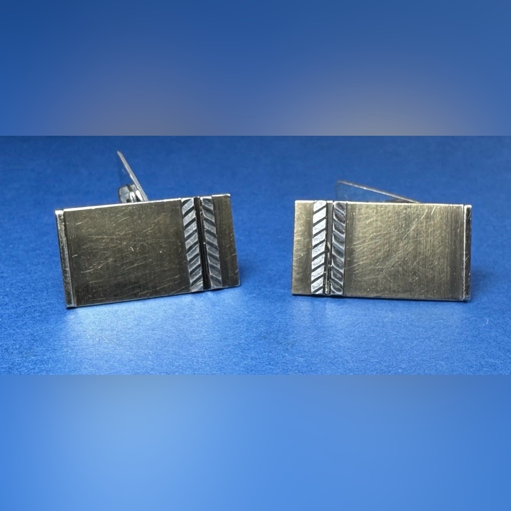 G.I.F.A. Gilded 830S Silver Cufflinks Produced By Guldsmedenes Indkøbsforening